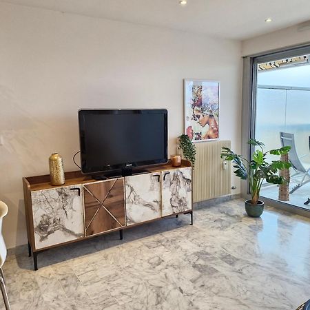 Sunny And Cosy Sea View Studio Antibes Exterior foto